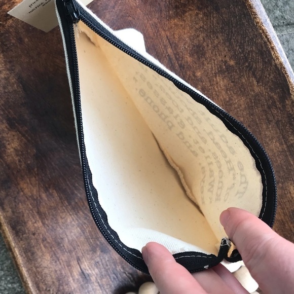 NWT Graphic Canvas Zipper Pouch | “Adult Version” - Picture 5 of 5